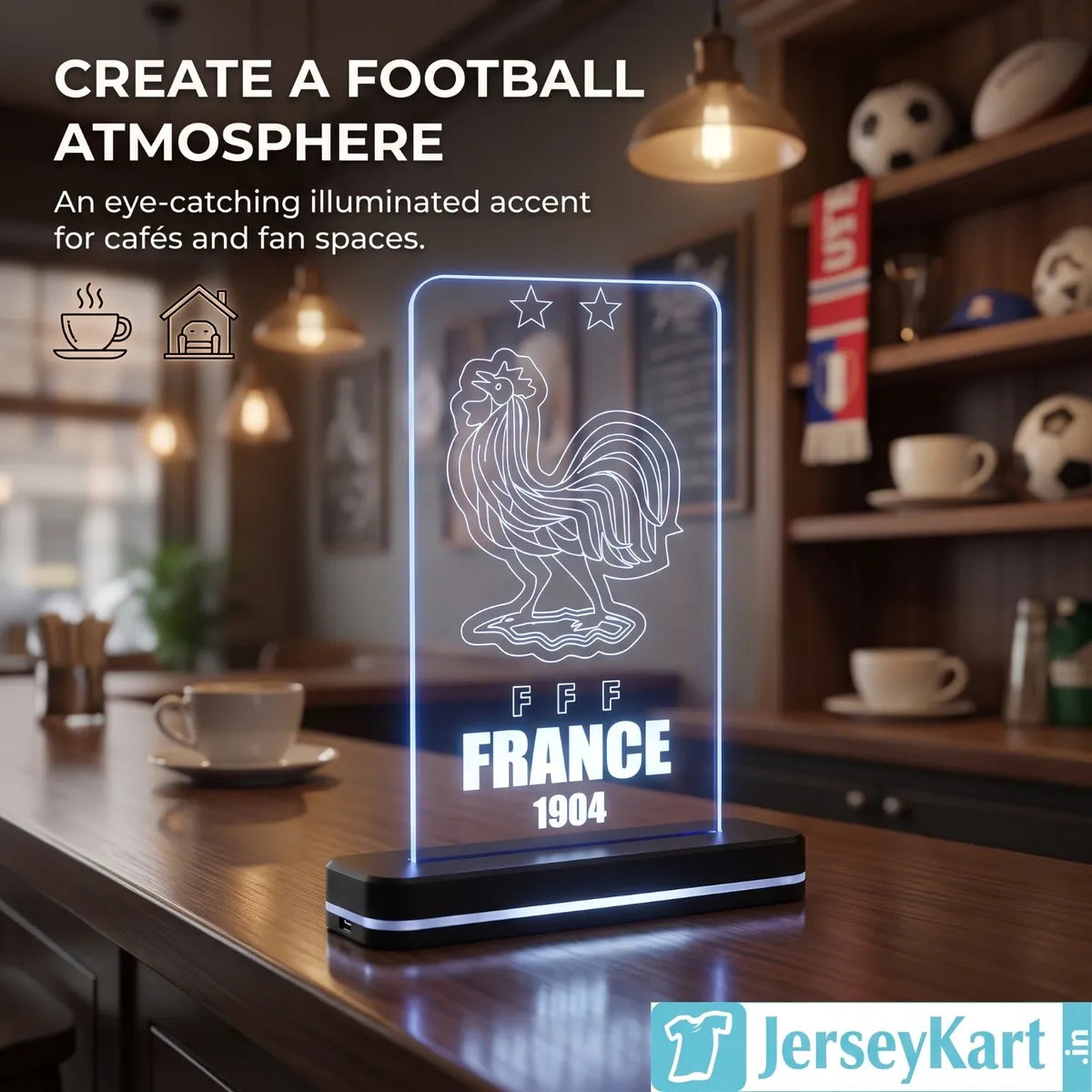 FRC 1904 Football Crest LED Acrylic Table Lamp