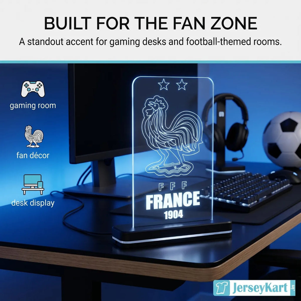 FRC 1904 Football Crest LED Acrylic Table Lamp