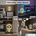 MNU 1878 Football Crest LED Acrylic Table Lamp