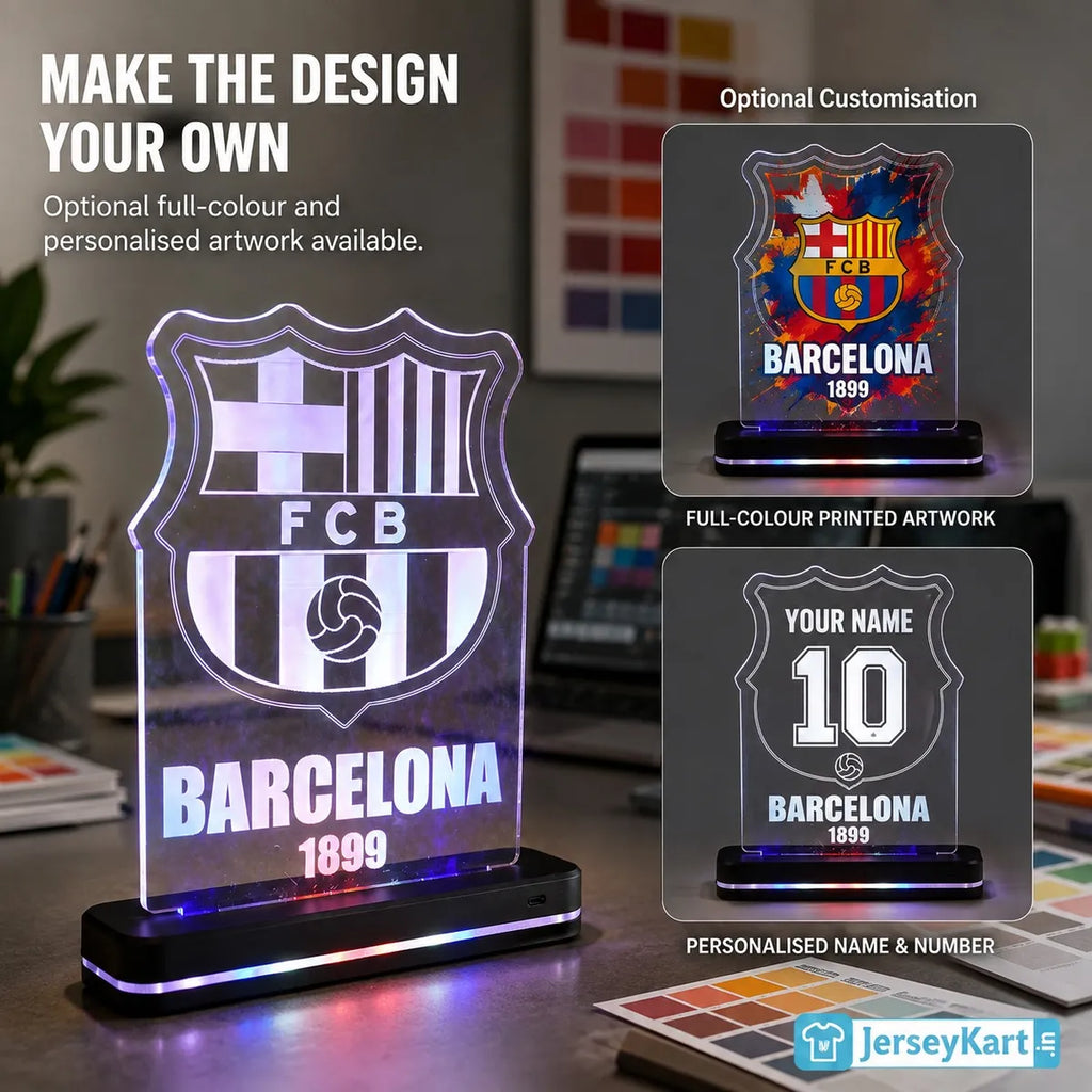 Barca 1899 Football Crest LED Acrylic Table Lamp