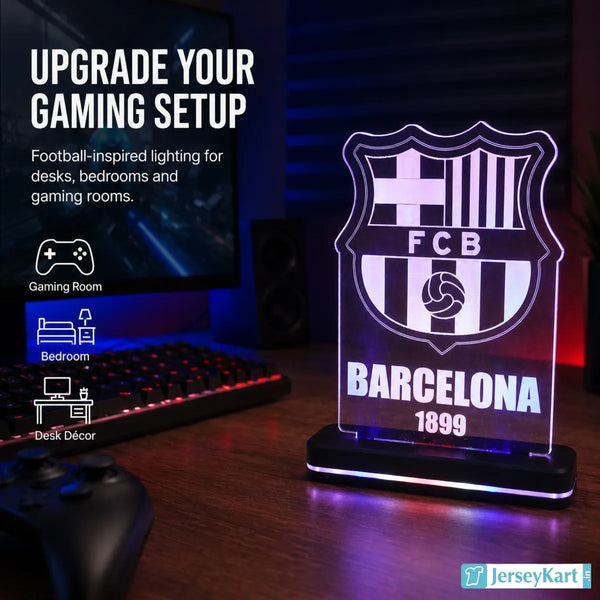 Barca 1899 Football Crest LED Acrylic Table Lamp