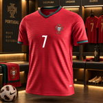 Cristiano Ronaldo POR Home Soccer Solid Jersey 2026