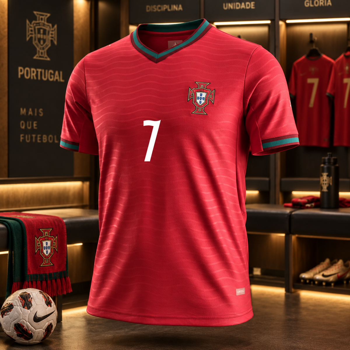Cristiano Ronaldo POR Home Soccer Solid Jersey 2026