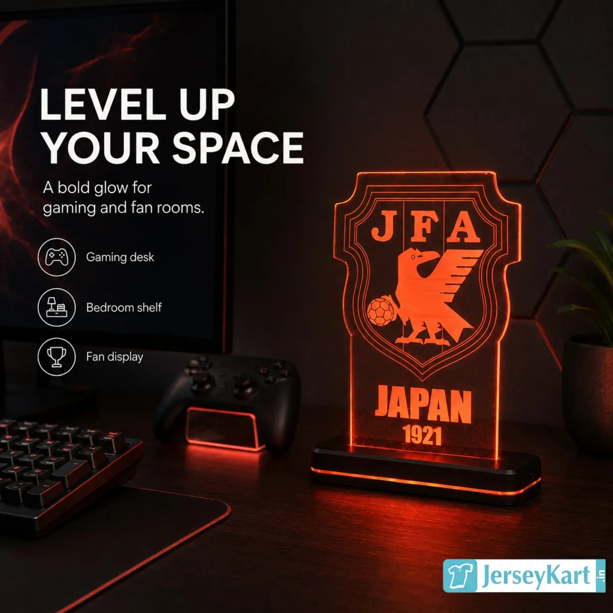 JPN 1921 Football Crest LED Acrylic Table Lamp