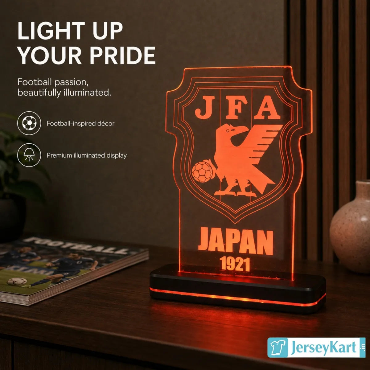 JPN 1921 Football Crest LED Acrylic Table Lamp