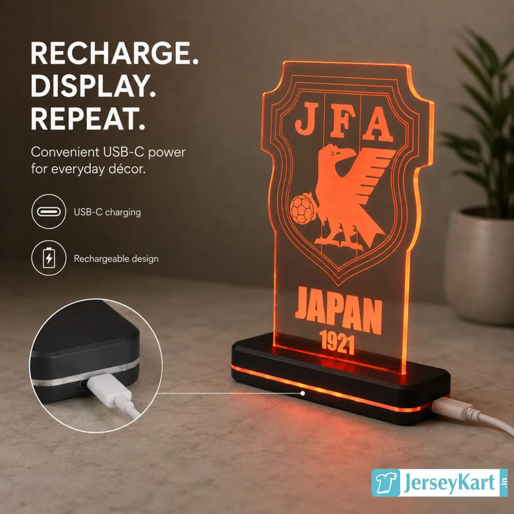 JPN 1921 Football Crest LED Acrylic Table Lamp