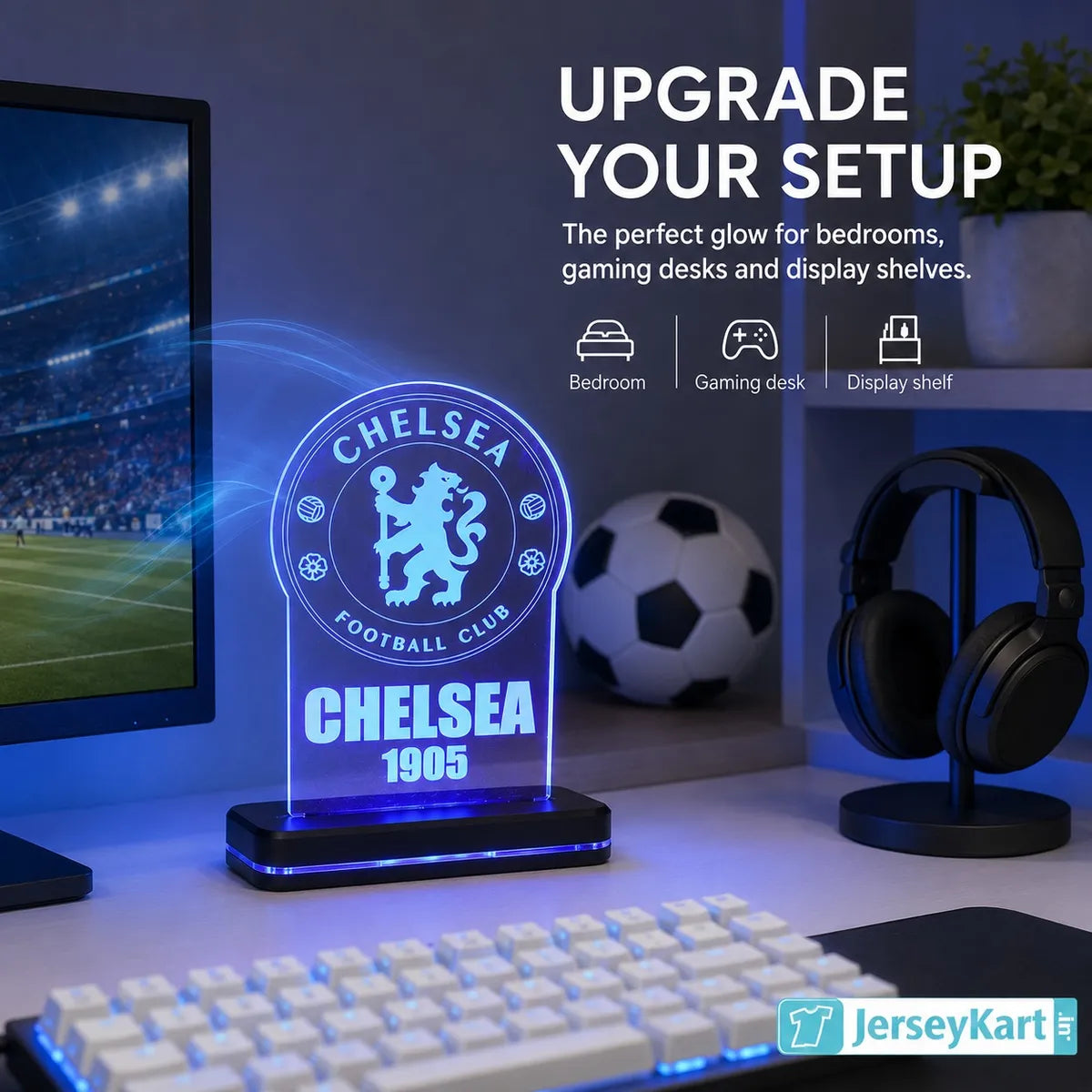 Chels Football Crest LED Acrylic Table Lamp