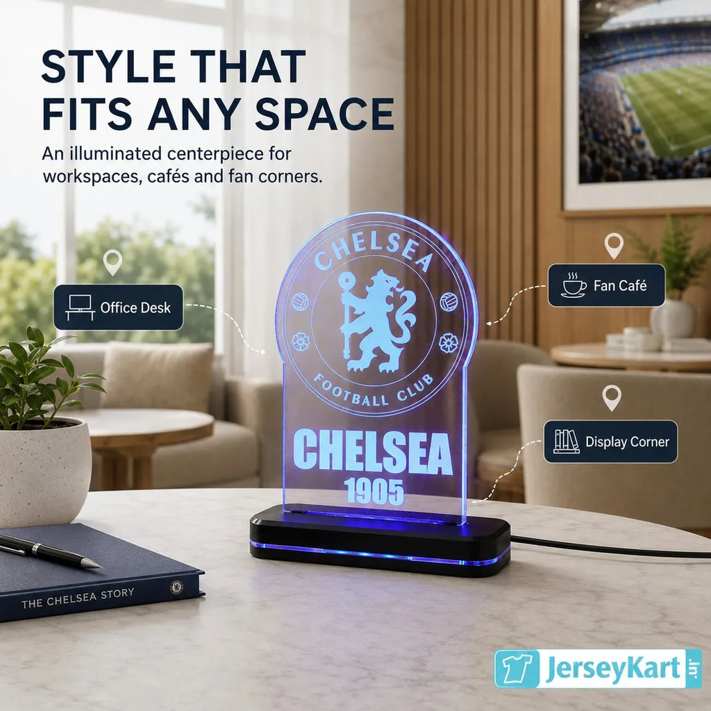 Chels Football Crest LED Acrylic Table Lamp