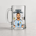 ARG Messi Edition Glass Mug | Sports Gift for Soccer Lovers