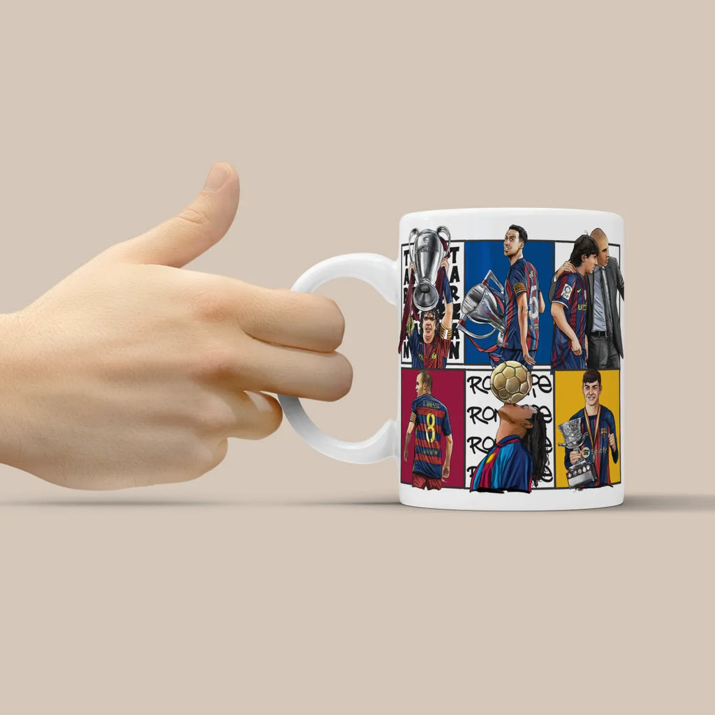 Barca FC Dream Team 3D Doodle Art Mug