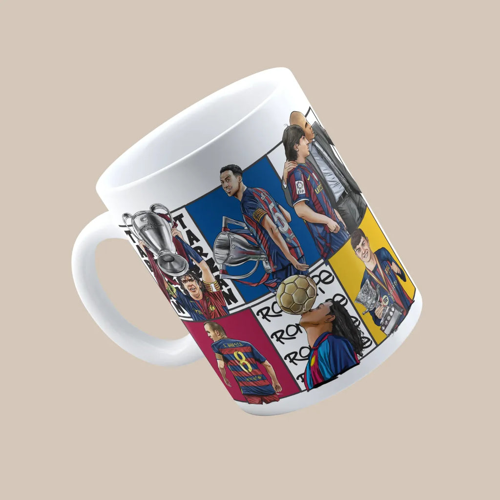 Barca FC Dream Team 3D Doodle Art Mug