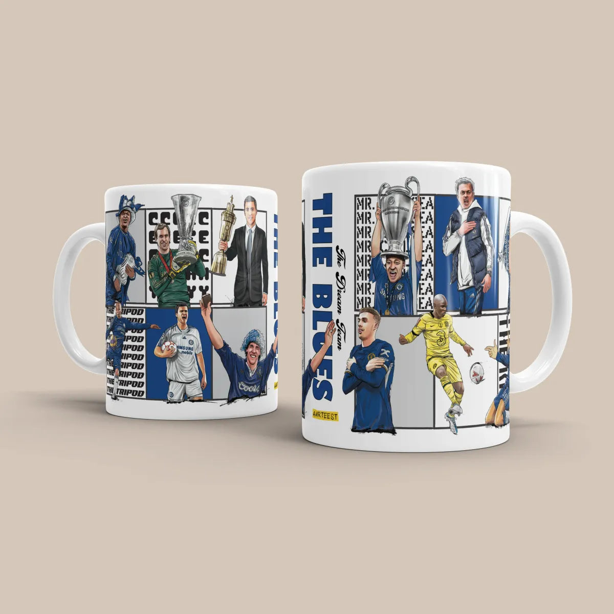 CHL FC Dream Team Legends 3D Doodle Art Mug