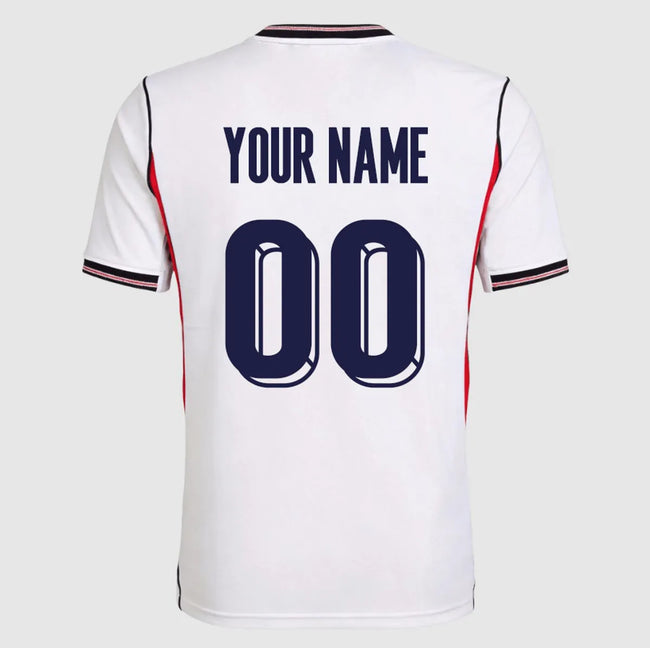 Customized ENG Home Soccer Solid Jersey World Cup 2026