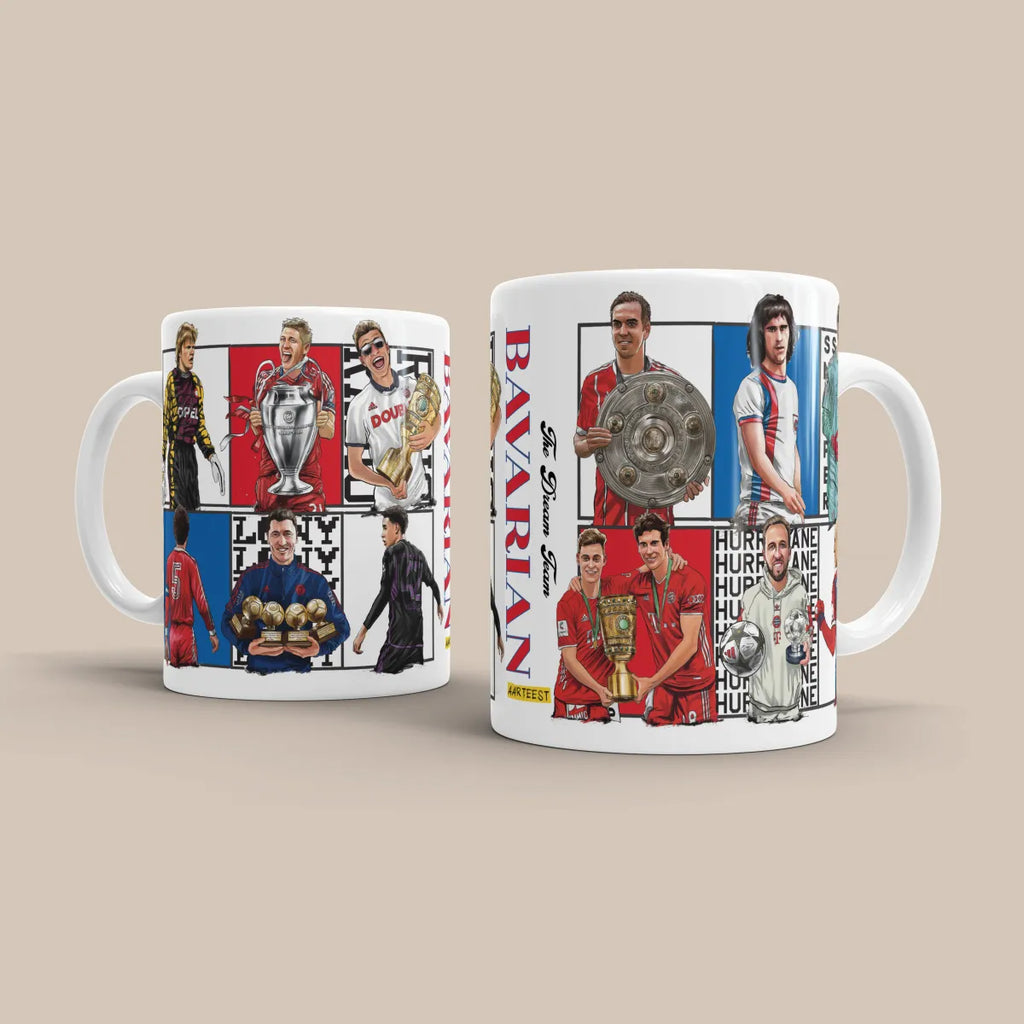 FC BYRN Bundesliga Dream Team 3D Doodle Art Mug