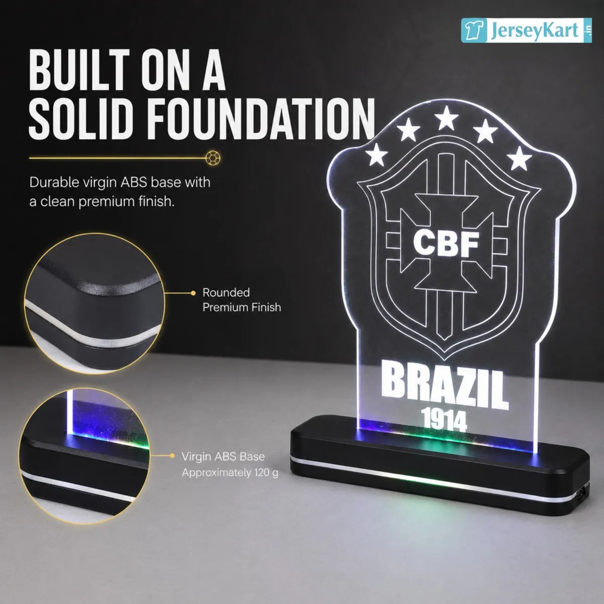 BRZ 1914 Football Crest LED Acrylic Table Lamp