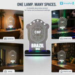 BRZ 1914 Football Crest LED Acrylic Table Lamp