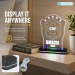 BRZ 1914 Football Crest LED Acrylic Table Lamp
