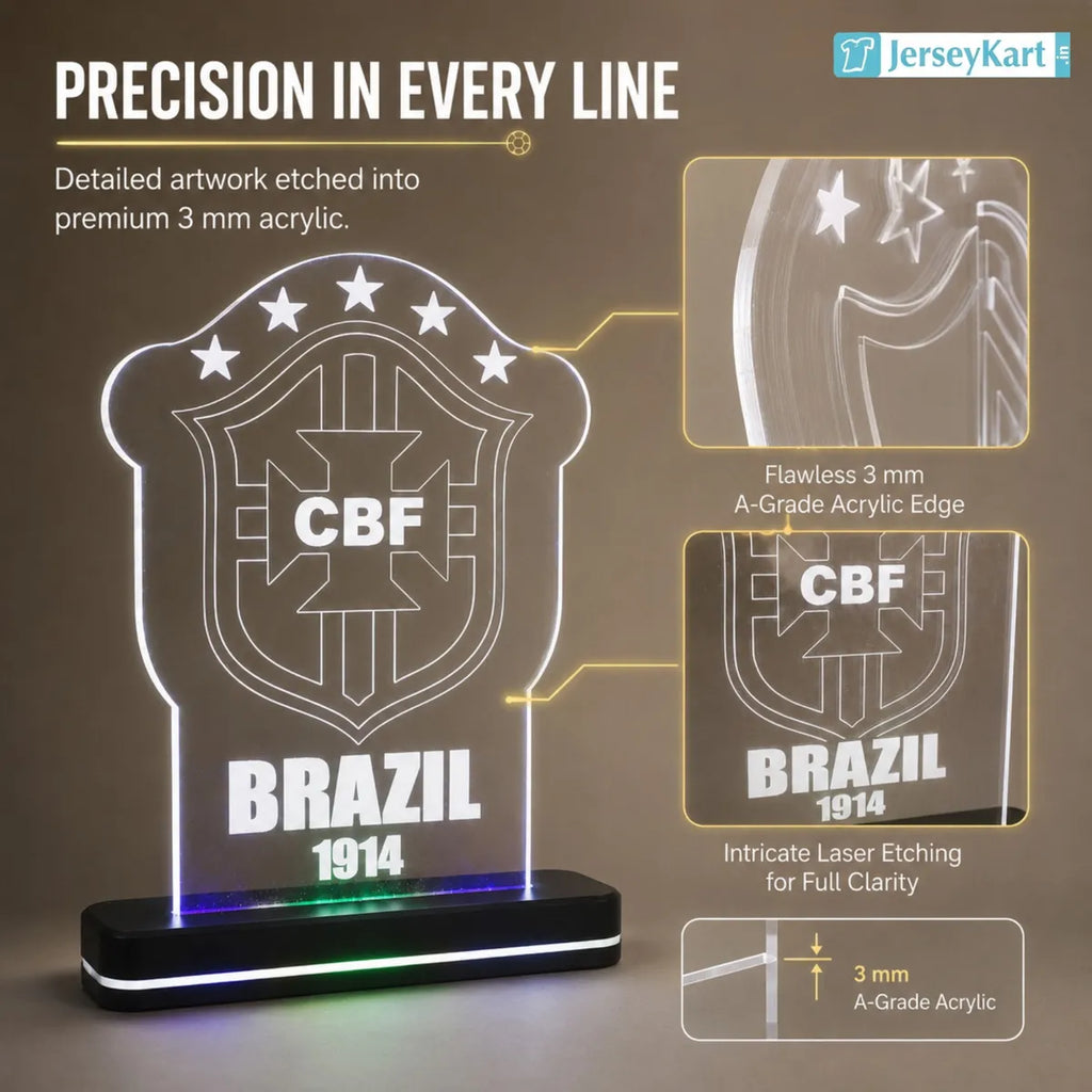BRZ 1914 Football Crest LED Acrylic Table Lamp