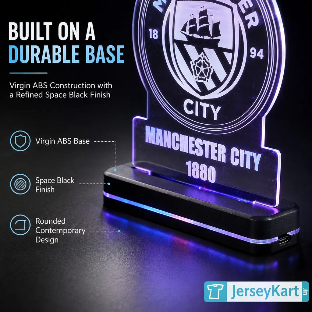 MNC 1880 Football Crest LED Acrylic Table Lamp
