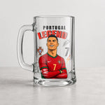 Ronaldo 7 Edition Glass Mug | Sports Gift for Soccer Lovers