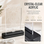 POR 1921 Football Crest LED Acrylic Table Lamp