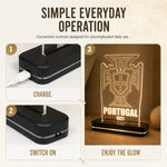 POR 1921 Football Crest LED Acrylic Table Lamp