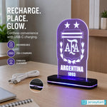 ARG 1893 Football Crest LED Acrylic Table Lamp