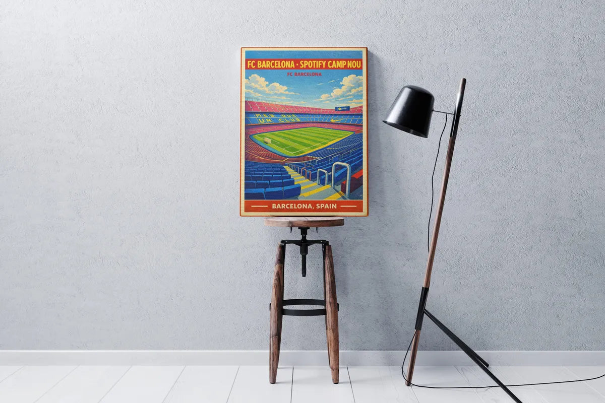Barca Spotify Camp Nou Stadium Canvas