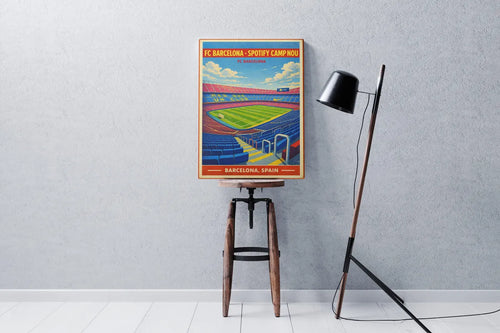 Barca Spotify Camp Nou Stadium Canvas