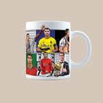 Messi vs Ronaldo GOAT Football Moments 3D Doodle Art Mug