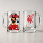 Mohamed Salah Edition Glass Mug | Sports Gift for Soccer Lovers