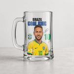 Neymar jr Edition Glass Mug | Sports Gift for Soccer Lovers
