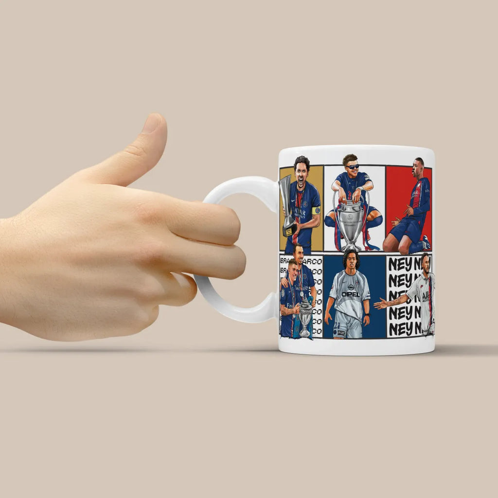 PSG Dream Team 3D Doodle Art Mug