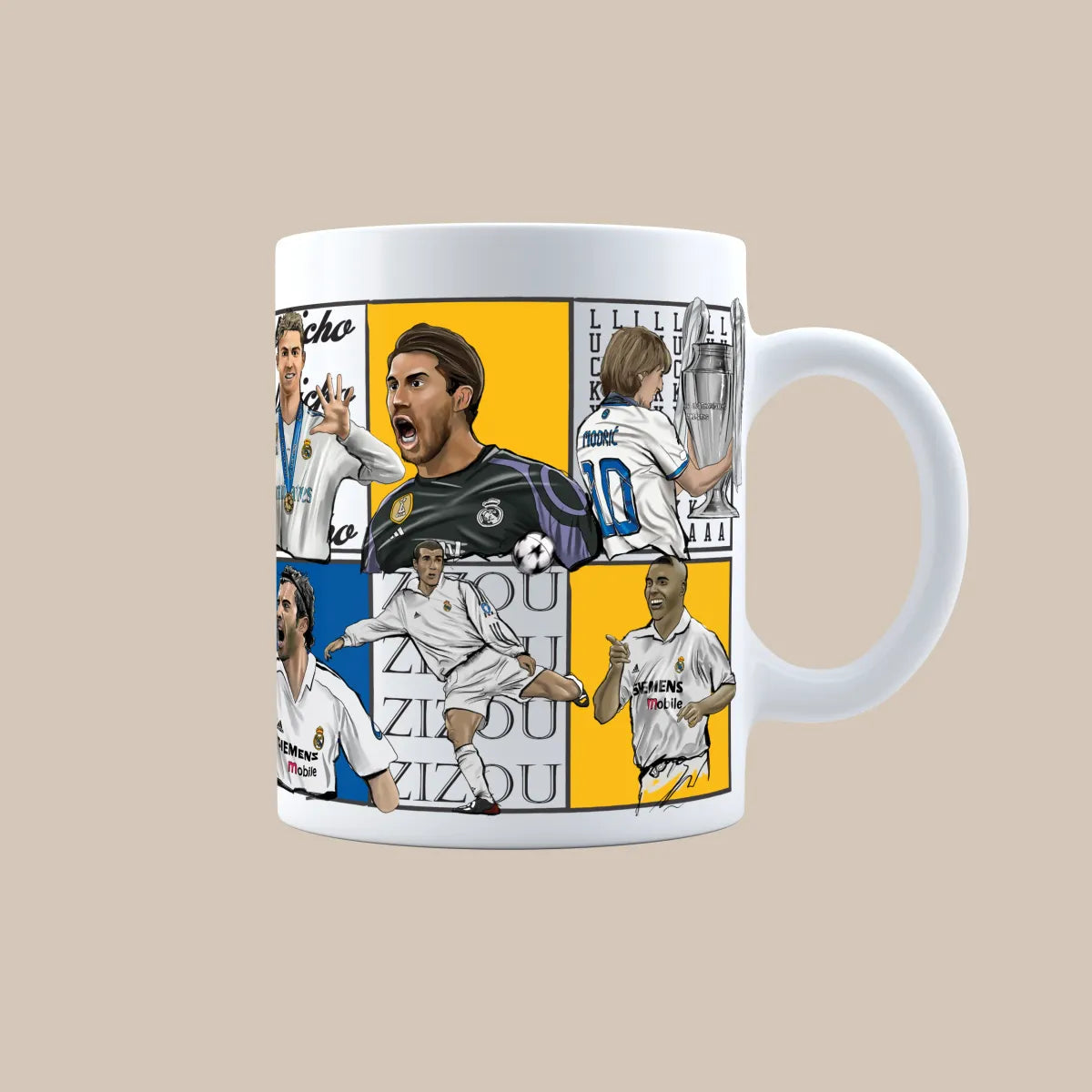 RMA FC Dream Team Legends 3D Doodle Art Mug