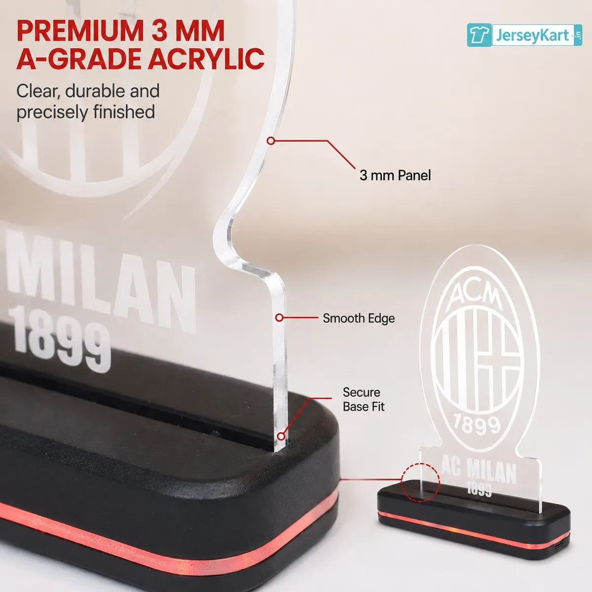 ACM 1899 Football Crest LED Acrylic Table Lamp