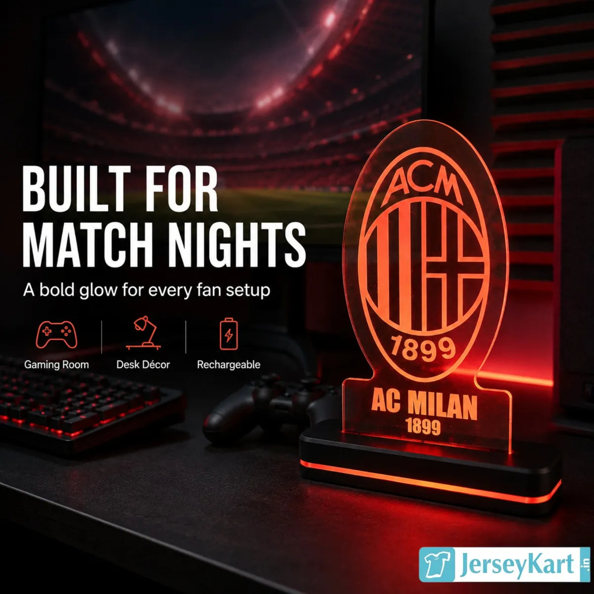 ACM 1899 Football Crest LED Acrylic Table Lamp