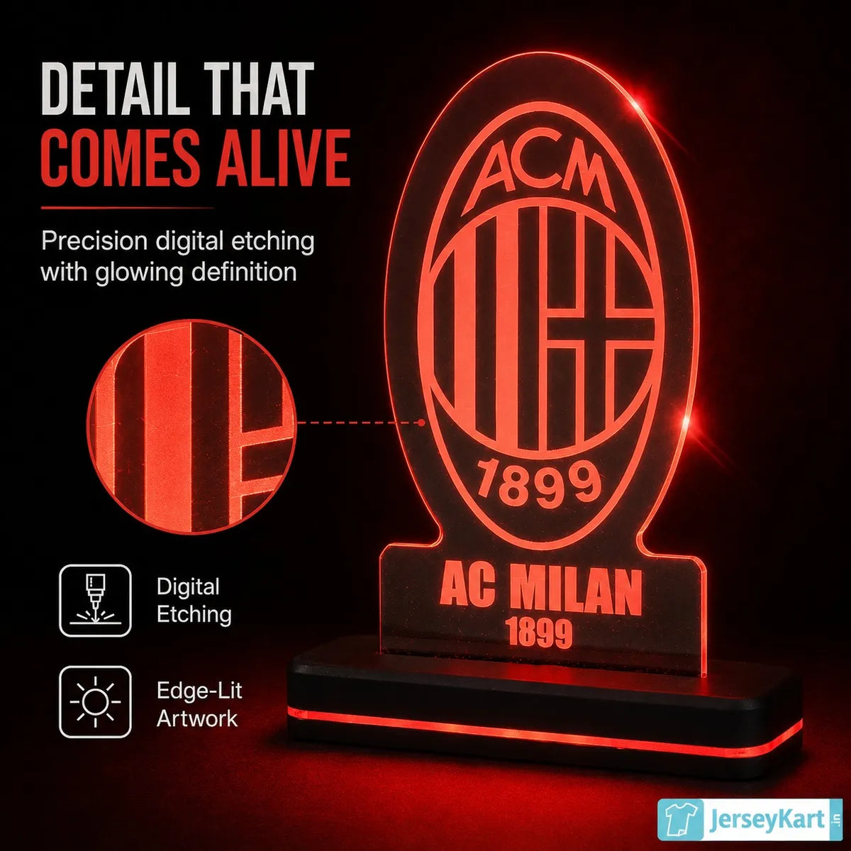 ACM 1899 Football Crest LED Acrylic Table Lamp