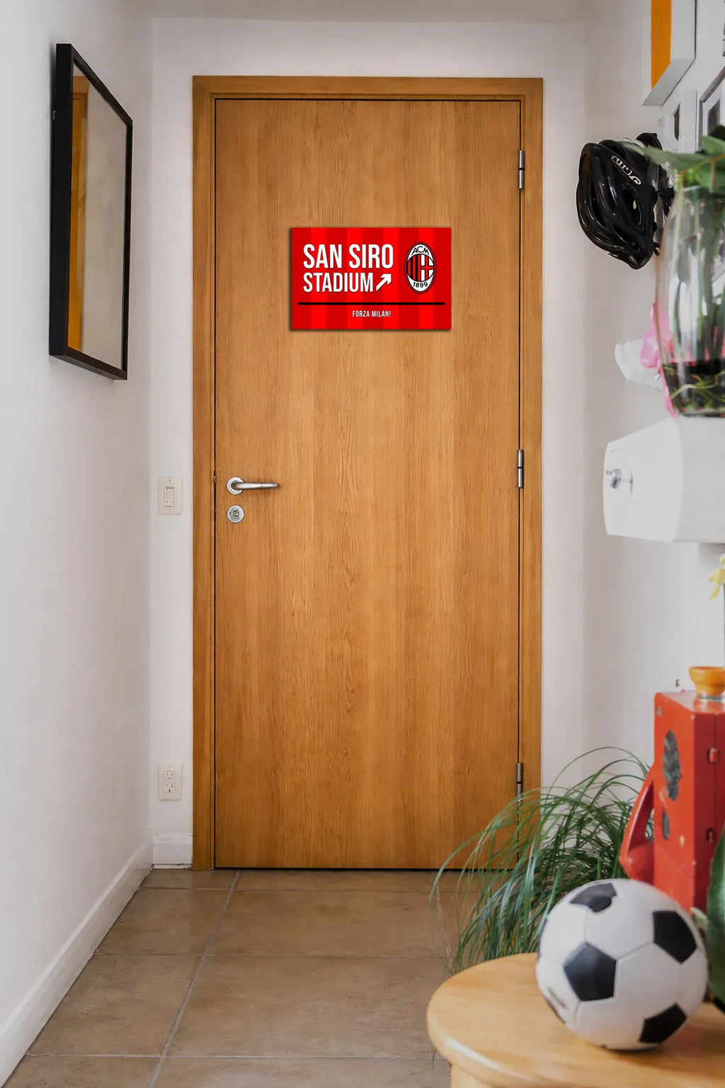 San Siro Stadium Door Signs