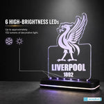 LVP 1892 Football Crest LED Acrylic Table Lamp