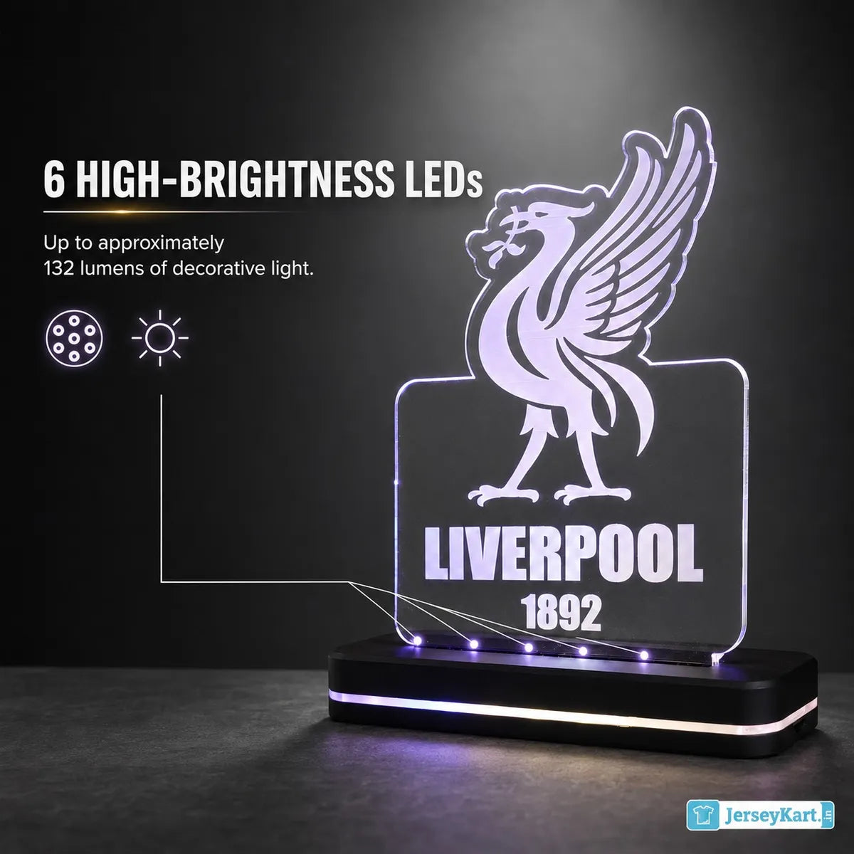 LVP 1892 Football Crest LED Acrylic Table Lamp