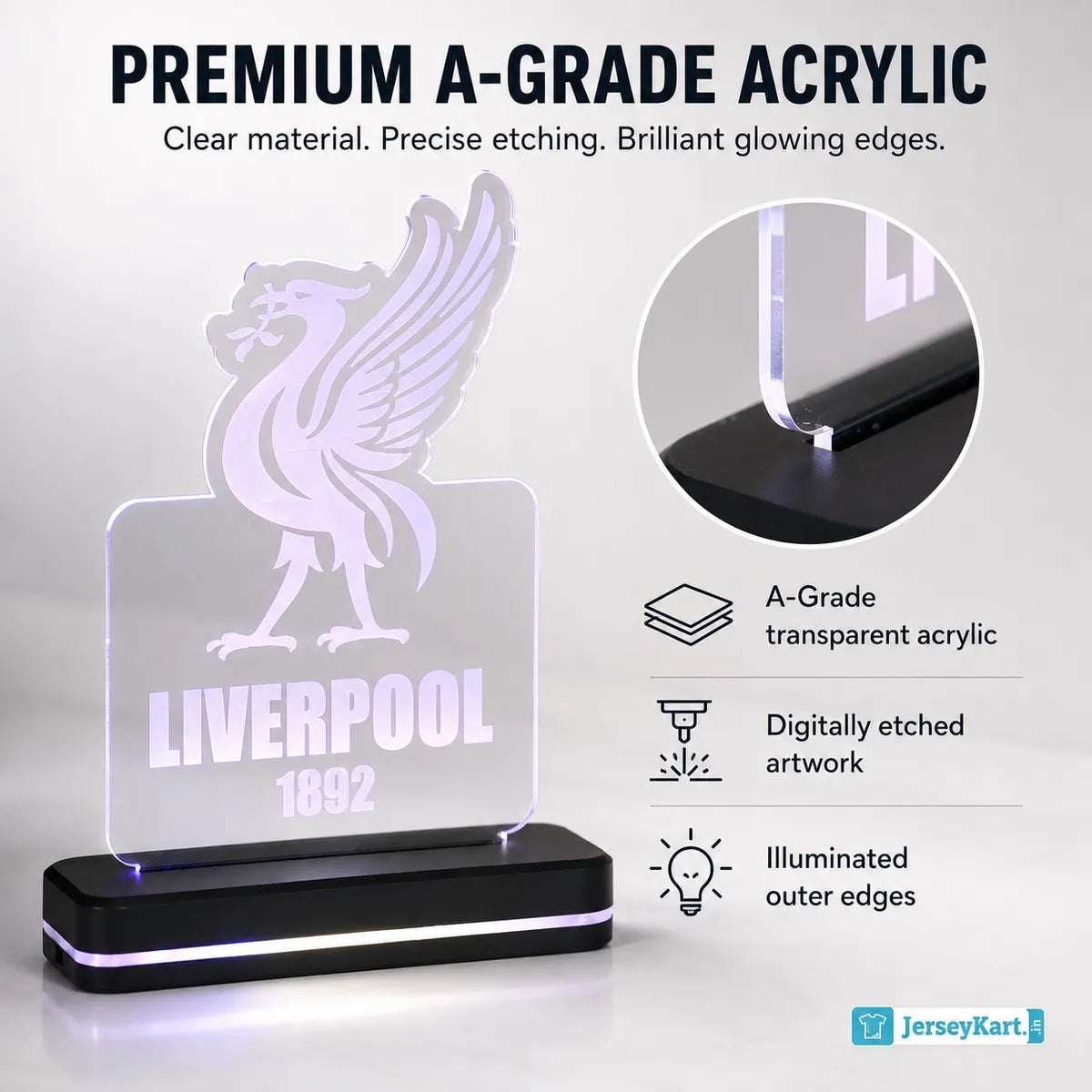 LVP 1892 Football Crest LED Acrylic Table Lamp