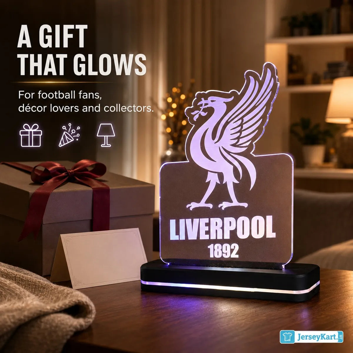 LVP 1892 Football Crest LED Acrylic Table Lamp