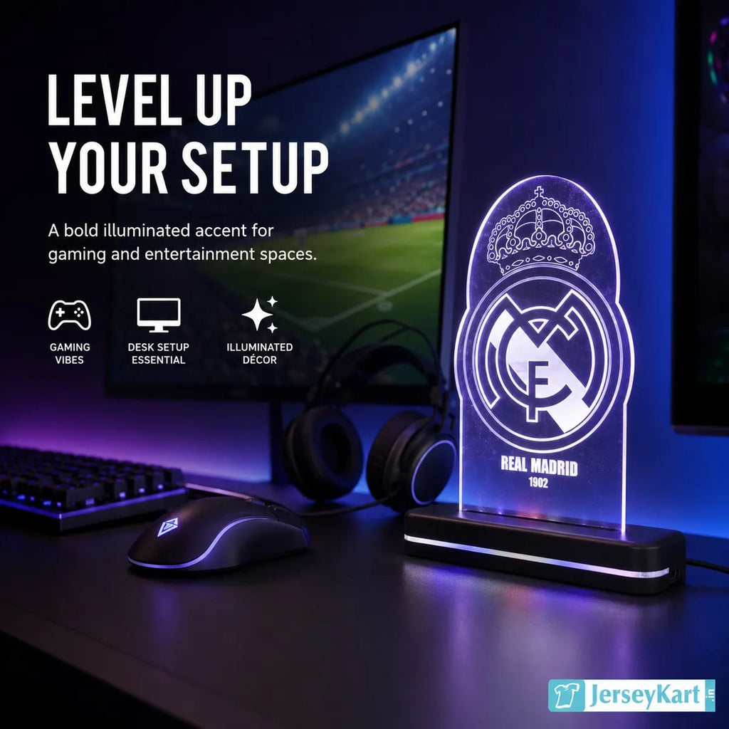 RMA LED Football Crest LED Acrylic Table Lamp