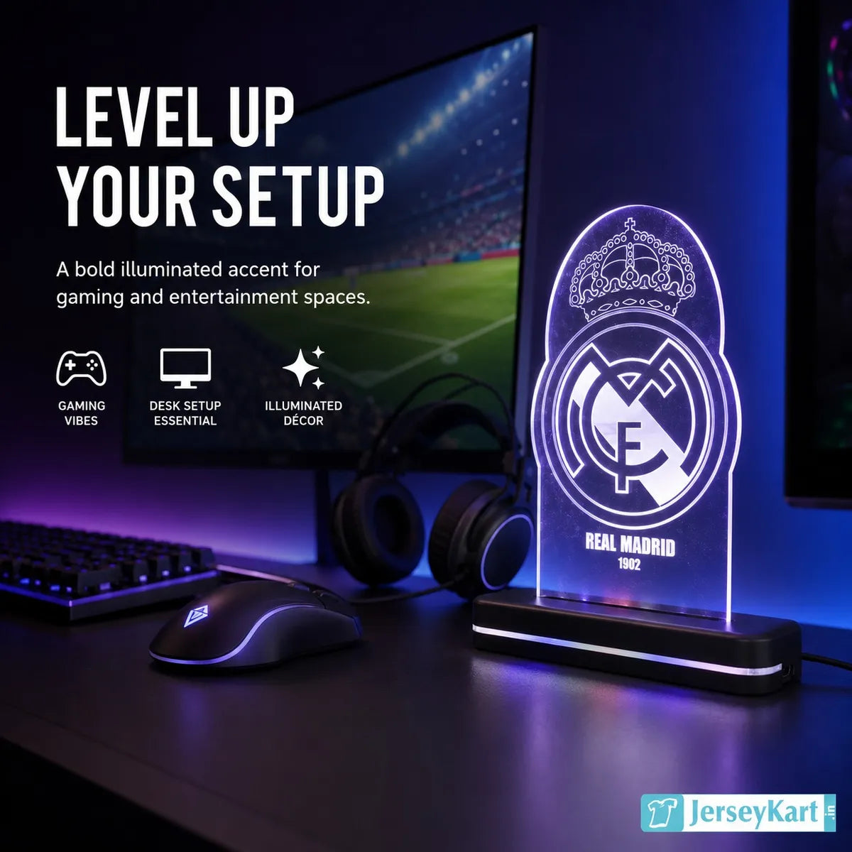 RMA LED Football Crest LED Acrylic Table Lamp