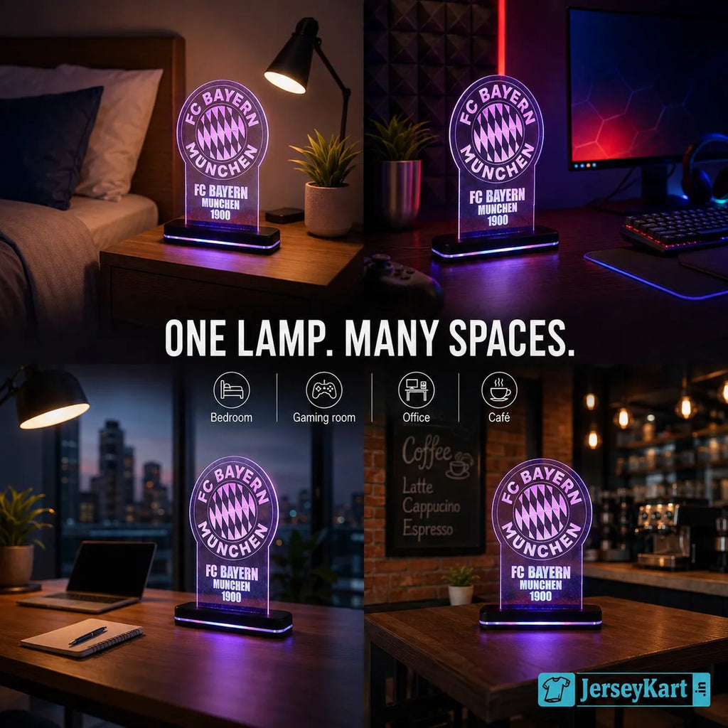 BYRN 1900 Football Crest LED Acrylic Table Lamp