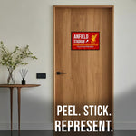 Anfield Stadium Door Signs