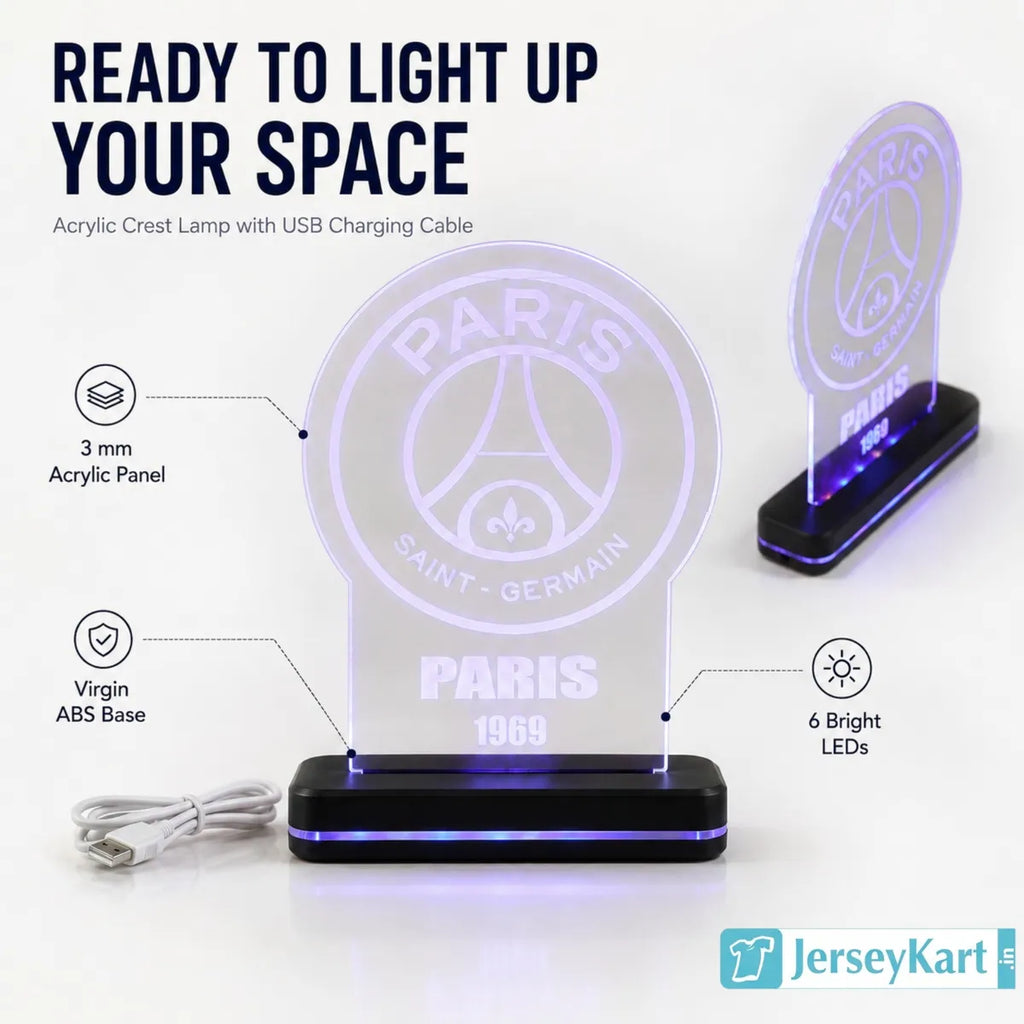 PRS 1969 Football Crest LED Acrylic Lamp