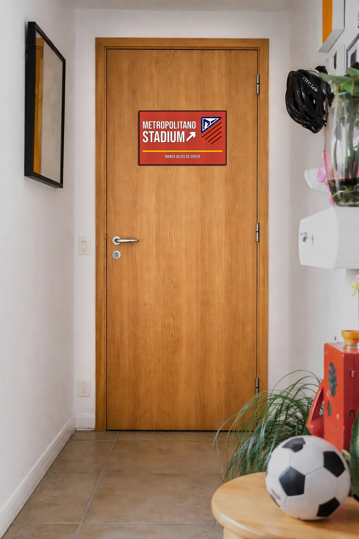 Metropolitano Stadium Door Signs