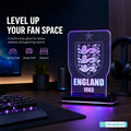 ENG 1863 Three Lions Football Crest LED Acrylic Table Lamp