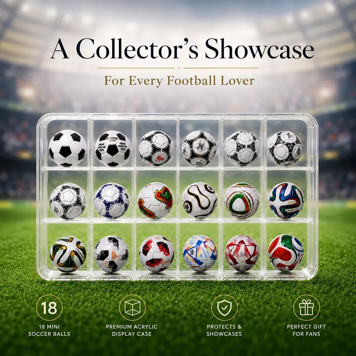 World Cup Mini Soccer Ball Collection Set Pack of 15